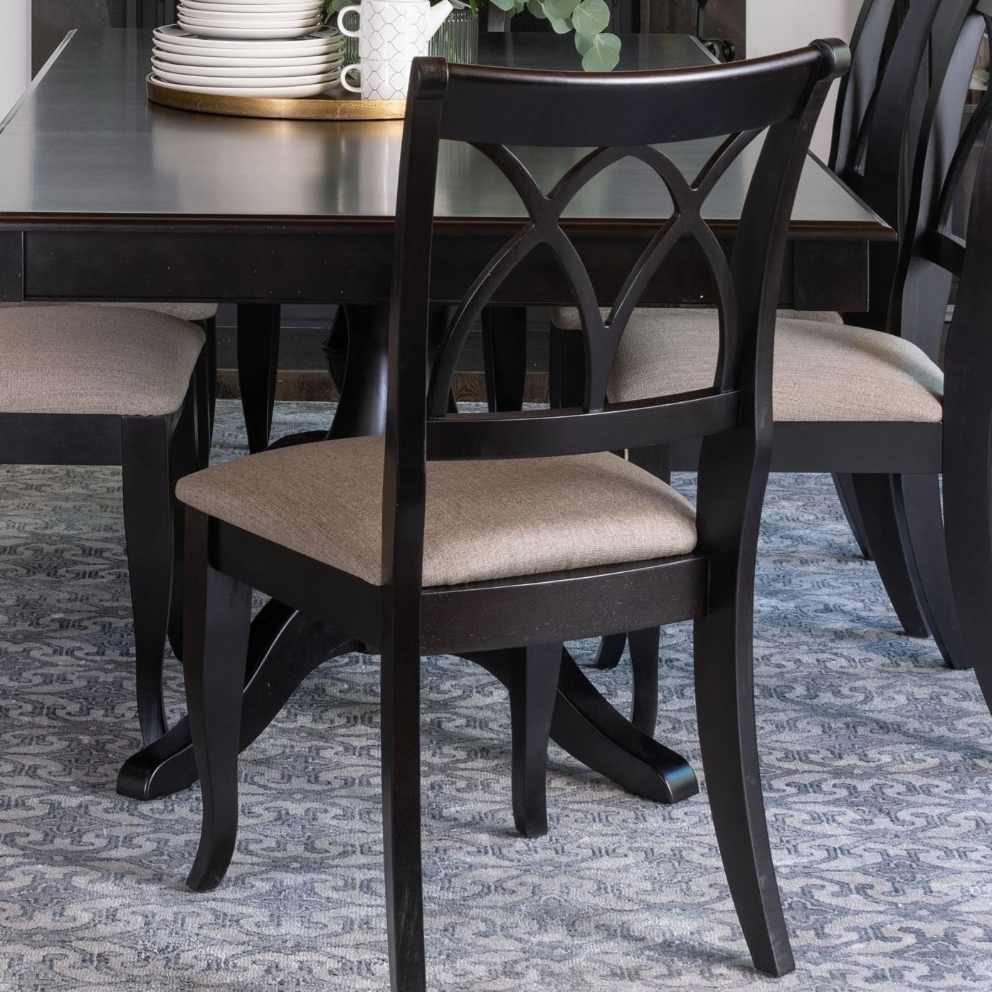 Canadel upholstered shop dining chairs